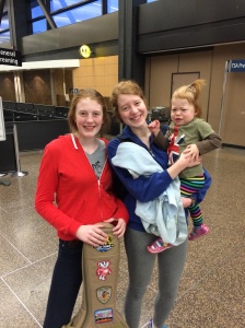 My three redheads just before Nora left with her guitar for Toowoomba