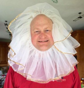 Big Cheese Dad sporting a tutu